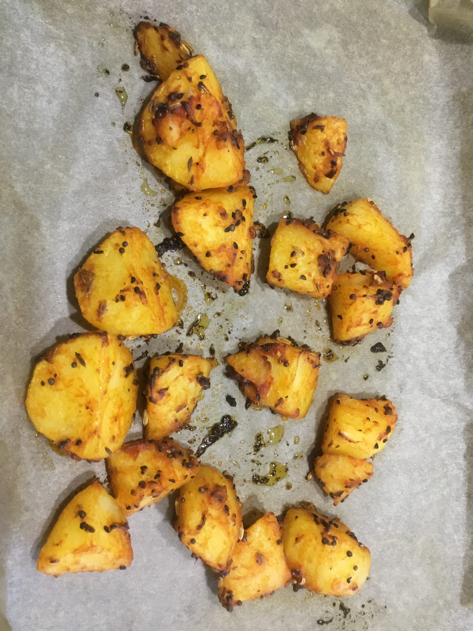 Cheaty Baked Bombay Aloo